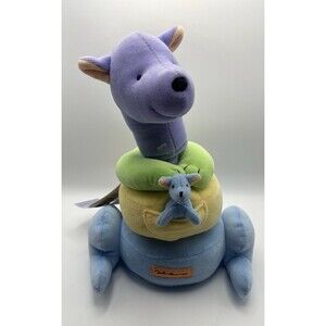 RARE Vtg Carters John Lennon Kangaroo Joey Ring Stacker Baby Plush